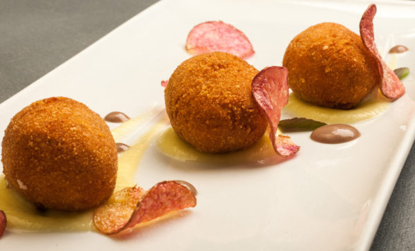 ricetta Castagnole di stoccafisso su fonduta di porri